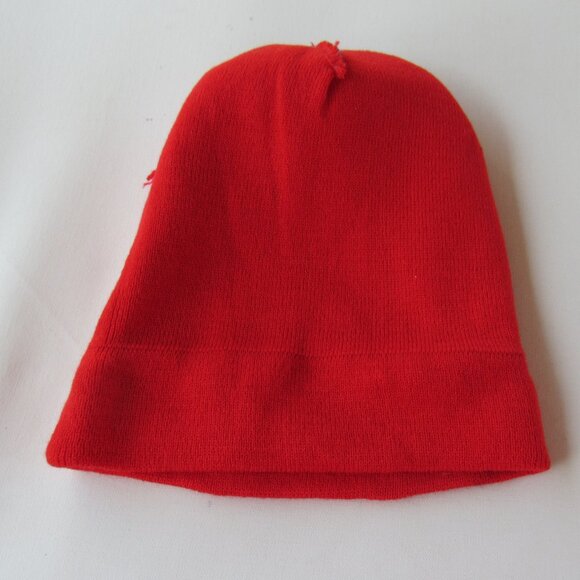 Ugly Sweater Run Winter Knit Pom-Pom Beanie Hat Unisex Adults One Size Blue/Red - Picture 4 of 6